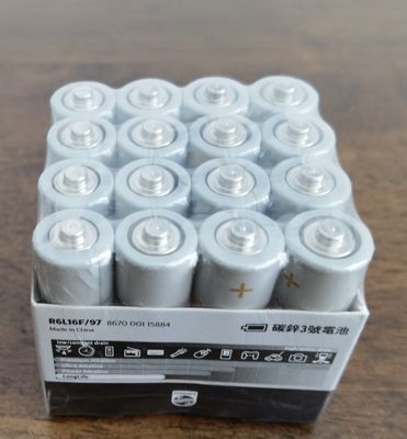 Anti Short Circuit 1.5 AA Carbon Zinc Battery 2900mAh Zero Heavy Metals