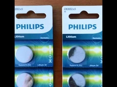 Zilveren Lithium Minicells Philips Cr2032 Batterij voor kleine apparaten