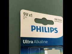 PHILIPS 9 volt Alkaline-batterijen voor dagelijks gebruik voor apparaten die veel energie verbruiken