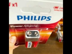 Levensduur 9V Philips Power Alkaline AA-batterijen 500mAh voor elektrische auto voor kinderen